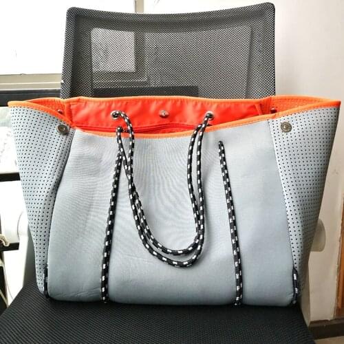 Luxurious Shoulder Handbag Diving Fabric Neoprene Shoulder Bag 2021 New Large-Capacity Casual Tote bag Top-Handle Bags