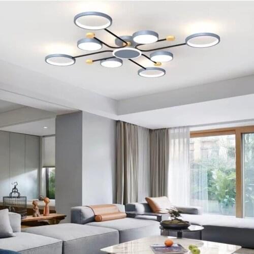 Modern Minimalist Living Room LED Ceiling Lamp Bedroom Dining Room Lighting Chandelier Indoor Lights