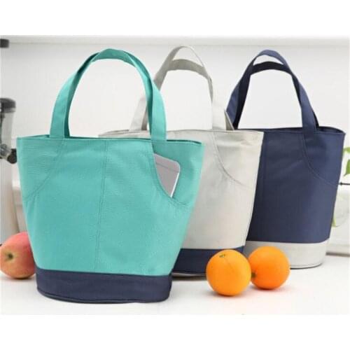 Family Picnic Lunch Bag Office School Cold Insulation Thermal Bento Pouch Travel Food Fruit Organizer Tote