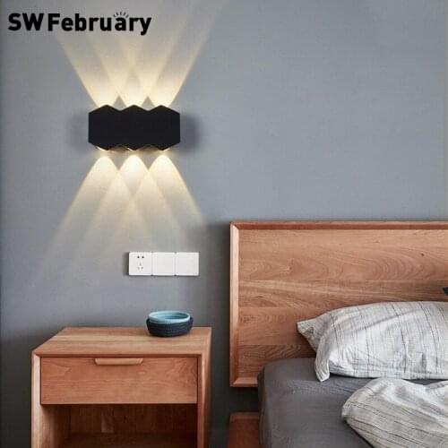 LED Wall lamp indoor and outdoor waterproof lamp modern home decoration lights bedroom living room aisle aluminum wall lamp