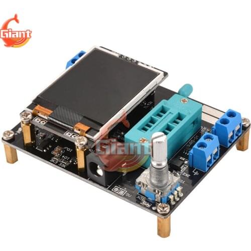 GM328A Transistor Tester ESR LCR Capacitor Capacitance Diode Voltage PWM Frequency Meter Multimeter DIY Kit with Case