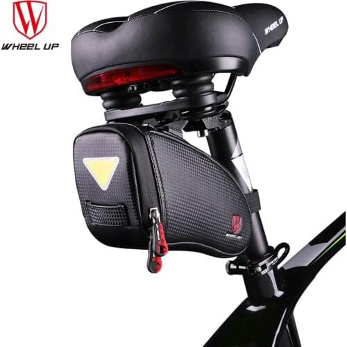 WHEEL UP waterproof Reflective Bicycle Bag MTB Road Bag A bike Accessories Panniers Bicycle Saddle Bag Bike Tail Bag wholesale L