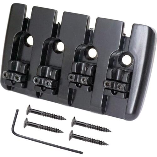 High-End Guitar Saddle Bridge Tailpiece Stringed Instruments For 4 String Electric Bass Parts