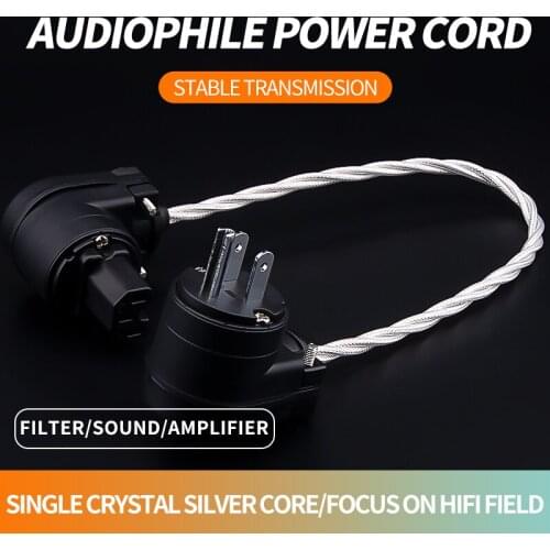 High Quality Monosaudio E103R Top Clear Pure Copper Rhodium Plated US Plug Type Schuko Power Plug Hifi Connectors