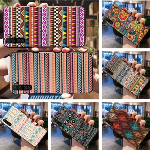 Indian Style Pattern Bright Tribal Phone Case For Huawei Nova 6se 7 7pro 7se honor 7A 8A 7C 9C Play