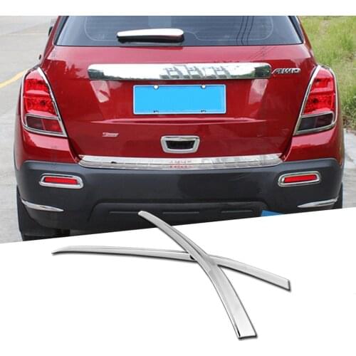 1 Set Rer Corner Trim Bumper Guard Sticker For Chevrolet TRAX 2014 - 2019 Car Molding Styling Accessories