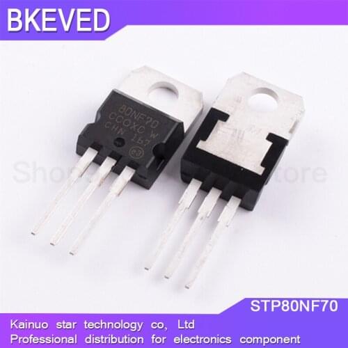 10PCS STP80NF70 TO220 P80NF70 TO-220 80NF70 new and original IC