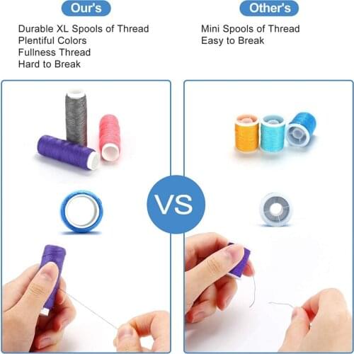 183Pcs Sewing Box Multi-function Travel Sewing Kit Stitch Needle Thread Storage Bag Fabric Craft Sewing Set Mom Christmas Gifts