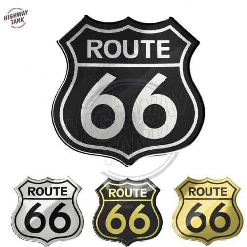 3D Motorcycle Decal Stickers America US The Historic Route 66 Sticker Case for Harley Yamaha Honda Suzuki Kawasaki BMW