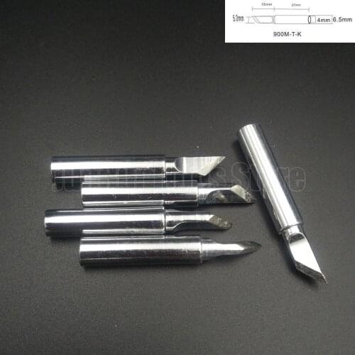 5pcs 900M-T-K Soldering iron tip 900M-T-K For Hakko Youyue Saike aoyue lucky solder tips 936 907 852d++ 909D 852