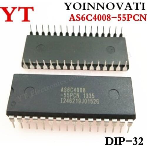 5pcs/lots AS6C4008-55PCN IC SRAM 4MBIT 55NS 32DIP 6C4008 AS6C4008 Best quality