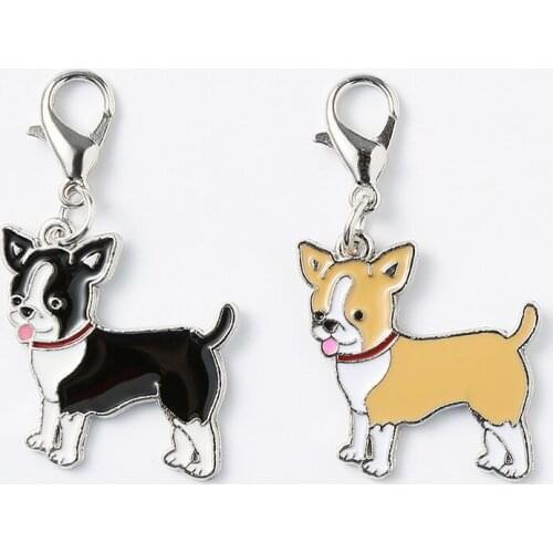 5pcs/lot Enamel Dog Charms Mixed Corgi Poodle Teddy Shiba Alloy Animal Pendants Jewelry Making Necklace Accessory tag best gift
