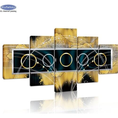 5 pcs 5D diy Diamond painting Abstract Diamond Embroidery sale mosaic full square/round cross stitch for Sitting Room Home Decor