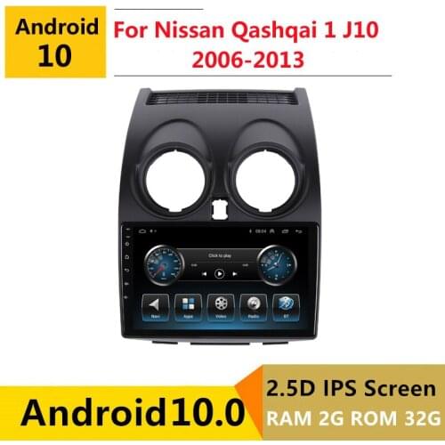 2G RAM Android car stereo for Nissan Qashqai 1 J10 2006 2008 2010 2012 - 2013 radio navigation GPS Multimedia Player headunit