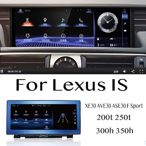Car Multimedia Player NAVI Radio Stereo For Lexus IS XE30 AVE30 ASE30 F Sport 200 250 300 350 Navigation CarPlay 360 BirdView
