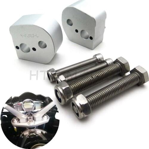 Aftermarket free shipping motorcycle part CNC 1" Lift Handlebar Bar Riser Mount Kit Spacer Up 25mm For Yamaha FJR 1300 2006-2019