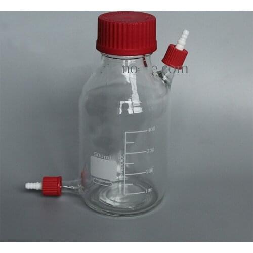 500ml Biological Feeding Bottle Feeding Bottle Sampling Bottle Interface Is Suitable for No.14, No.16, No. 25 Silica Gel Tube