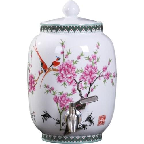 Chinese Style Large Capacity Kettle Household High Temperature Resistant Water Pot Cold Boiled Water Ceramic Cold Water Bottle