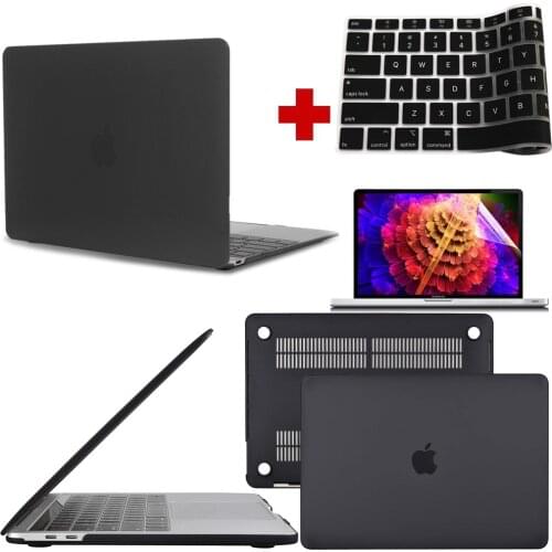 Laptop Case for Apple Macbook Air 13/11/MacBook Pro 13/16/15 Inch Hard Shell Protector Case+Keyboard Cover+Screen Protector