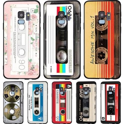 Vintage Magnetic Tape Silicone Case For Samsung Galaxy A9 A8 A7 A6 A6S A8S Plus A5 A3 Star 2018 2017 2016 Phone Case