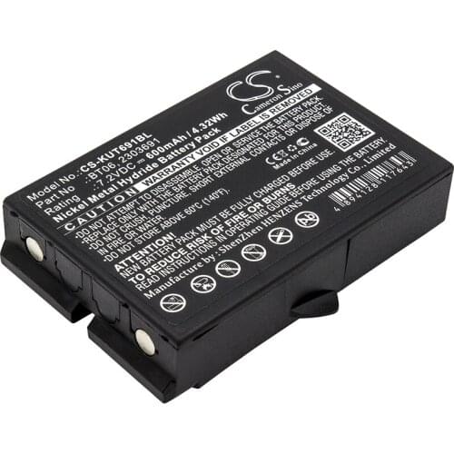 CS 600mAh/4.32Wh battery for IKUSI 2303691,TM60,TM61,TM61Transmitters,TM62, TM62 Transmitters 2303691, BT06