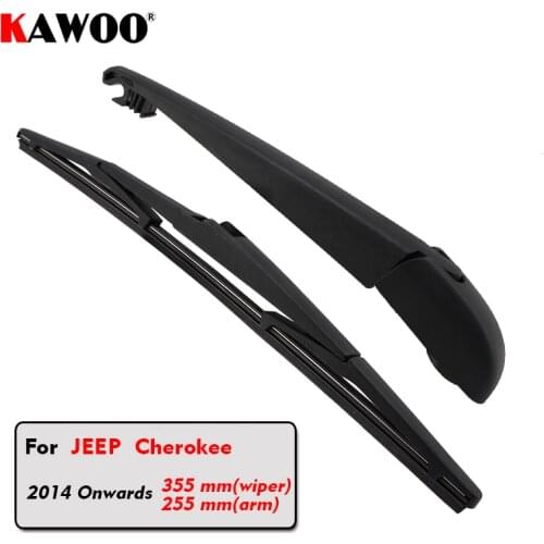 KAWOO Car Rear Wiper Blades Back Window Wipers Arm For JEEP Cherokee Hatchback (2014 Onwards) 355mm Auto Windscreen Blade