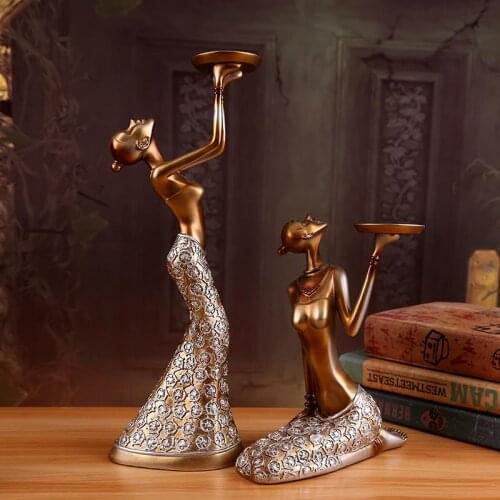 European candle holders retro living room table decorations ornaments romantic candlelight dinner candlestick