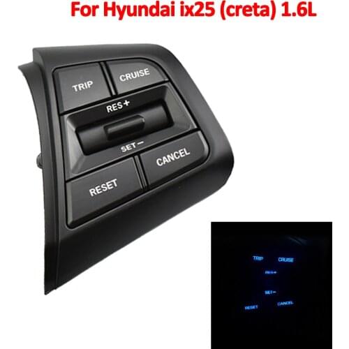 Car Steering Wheel Control Button For H yundai creta ix25 1.6L Right Side Bluetooth Phone Audio Volume Cruise Control Switch