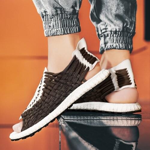 Shoes Men 2020 Beach Flip Flops Sneakers Breathable Mens Mesh Shoes Sports Couple Wear Sandalias Playa Hombre Summer