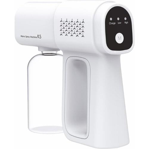 Handheld Nano Sprayer Machine Mist Rechargeable Atomizer Electric Sprayer Nozzle Adjustable Fogger for Home Office F19A