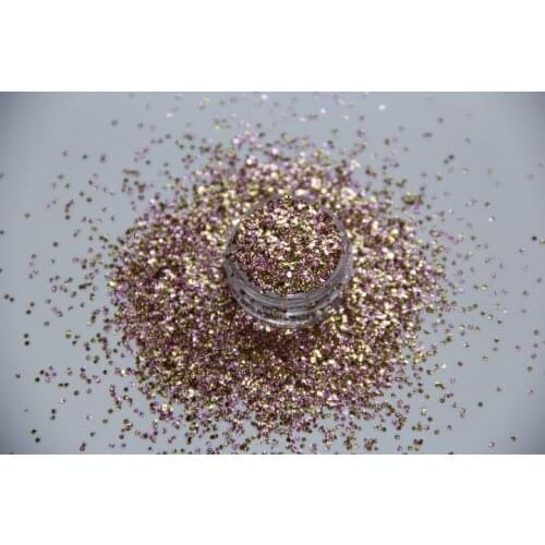 Champagne Pink Bump hexagonal glitter mixed