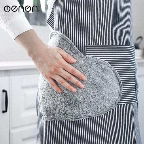 Waterproof and antifouling can wipe the hand fashionable PVC half stripe apron