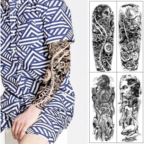Temporary Tattoos for Women Men Adults Kids Boys Girls Extra Large Full Arm Leg Body Hand Waterproof Fake Tattoo Stickers 1Sheet