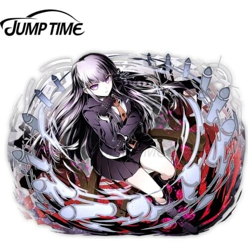 Jump Time 13 x 7.2cm Danganronpa Kyoko Kirigiri Divine Gate Anime Car Stickers Decals Vinyl Waterproof Car Bumper Laptop Decor