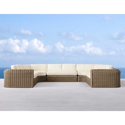 High Quality waterproof modern commercial hotel used wicker furniture for sale