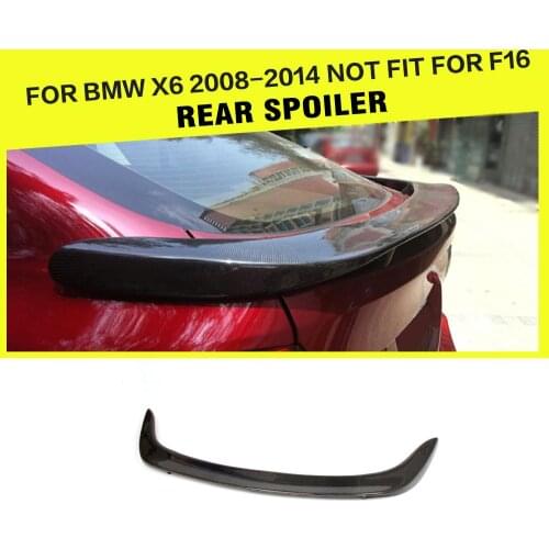 Carbon Fiber Rear Racing Spoiler Trunk Boot Lip Wing For BMW X6 E71 2008-2014 Car Accessories