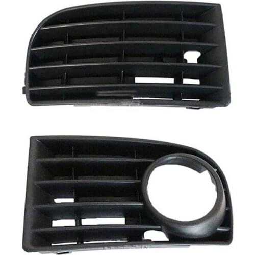 1Pair Auto Front Bumper Fog Light Grille Grill Cover for VW Golf MK5 2003-2009 1K0853665 1K0853666 1K0 853 665B 1K0 853 666B