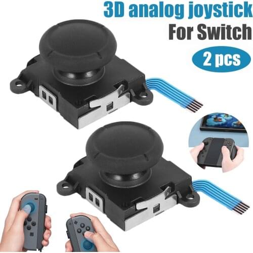 2Pcs 3D Analog Joystick Thumbstick for Nintend Switch Joycon Controller Handle Gaming Accessories consoles