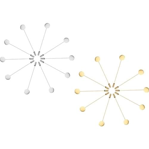 20 Pieces Bulk Base 1.2cm Lapel Stick Pin Hat Scarf Brooch DIY Tray Pad Brooch Art Findings