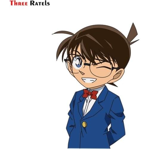 Three Ratels FC402 Anime Detective conan edogawaconan kudoshinichi 3D Stickers for car motorcycle decal