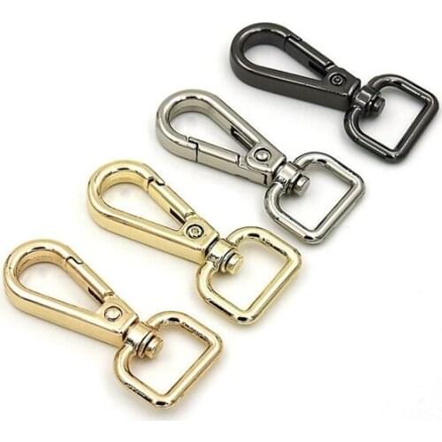 5pcs Metal Detachable Snap Hook Trigger Clips Buckles for Leather Strap/ Belt Keychain Webbing Pet Leash Hooks