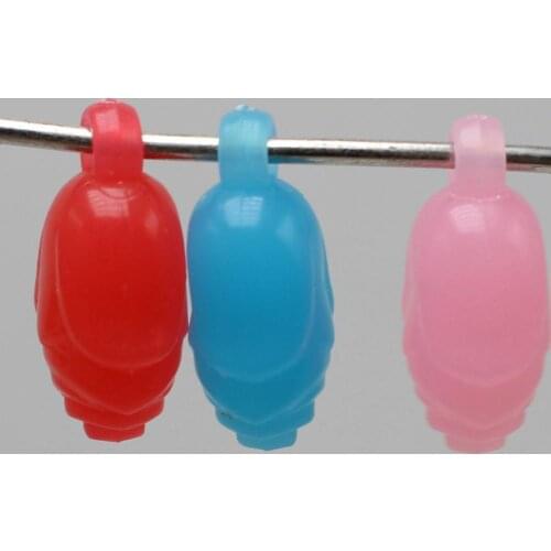 50 Mixed Jelly Color Acrylic Flower Bud Pendants 21X12mm