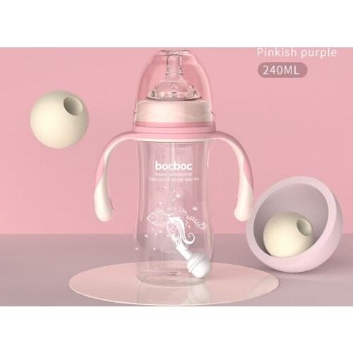 Newborn bottle infant wide caliber anti choking and anti flatulence PP bottle for mothers and infants