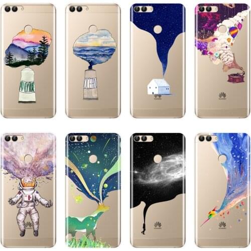 Art Star Space Phone Case For Huawei P9 Lite Mini Silicone Soft Back Cover For Huawei P8 P9 P10 P20 Lite Pro Plus 2017 P Smart
