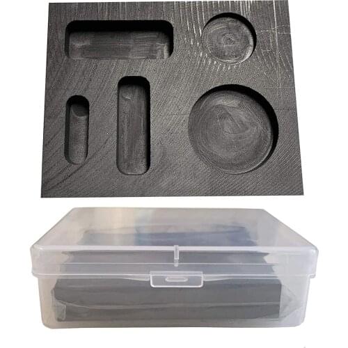 Graphite Casting Ingot Mold Coin Combo 1/4 1/2 1 oz for Metal Refining Melting Molding