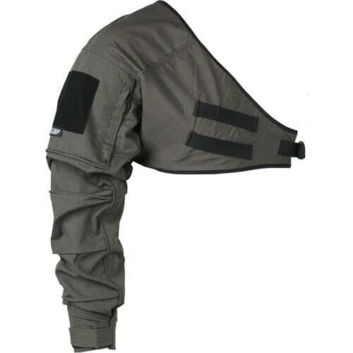 Summer T-shirt Patch Tactical Single Arm Sleeve Tactics Accessories - (MC /Smoke Green ) M Size