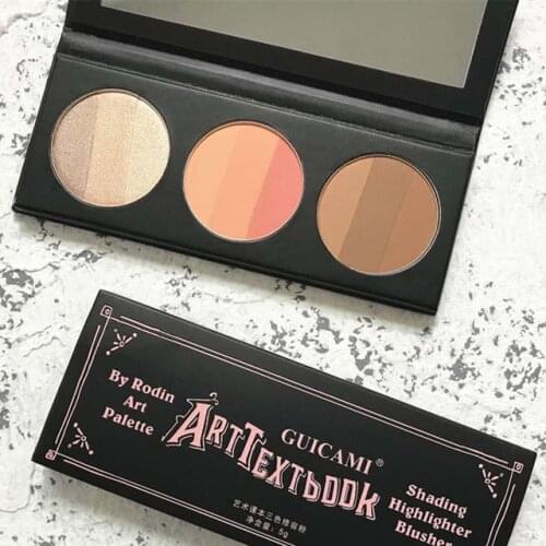 Highlighter Palette Bronzer Makeup Shimmer Matte Highlight Illuminator Contour Face Blusher Nose Hairline Shadow Cheek Blush