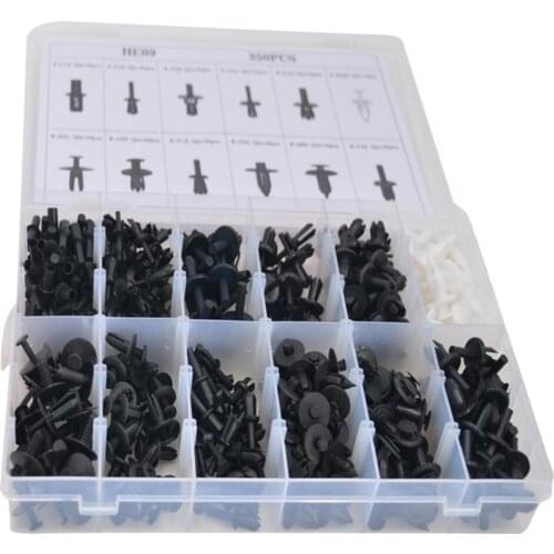 Lots 350 Mixed Plastic Car Body Push Pin Rivet Fasteners Bumper Fastener Kit