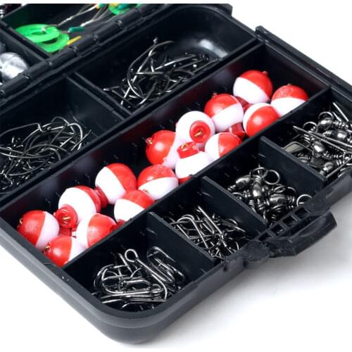 Carp Fishing Tackle Kit Including Swivels Hooks Anti Tangle Sleeves Hook Stop Beads Boilie Bait Screw Accessories
