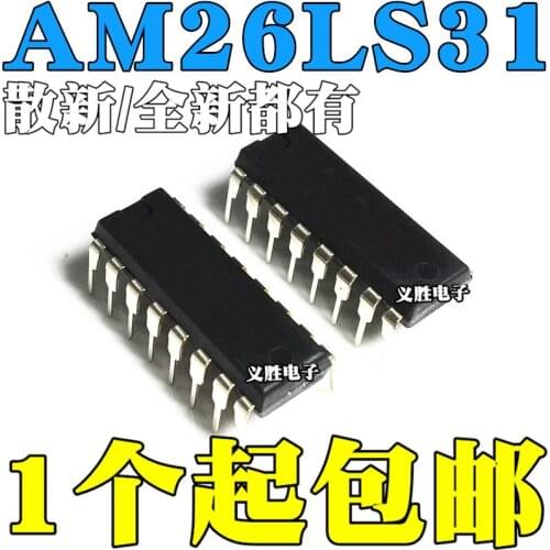 New and original AM26LS31CN DIP16 Line driver Transceiver chipDIP - 16 line driver transceiver chip, drive chip